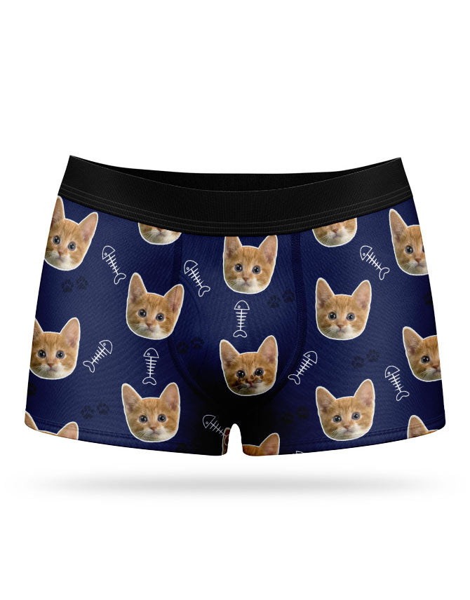 Multicolour Meow Women's Boxers  Cute Cat Print Boxer Shorts - Whats Down  – Whats Down Store