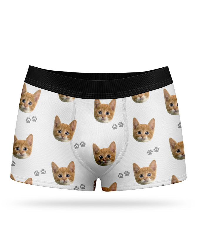 Your Cat on Boxers  Personalised Cat Boxer Shorts – Super Socks